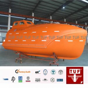Video for TUF marine ship offshore totally enclosed lifeboat water tests